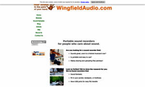 Wingfieldaudio.com thumbnail