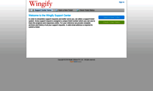 Wingify.supportsystem.com thumbnail