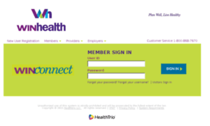 Winhealth.healthtrioconnect.com thumbnail