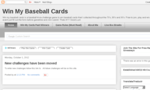 Winmybaseballcards.com thumbnail