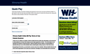 Winonahealth.paymyhealthbill.com thumbnail