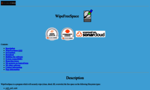 Wipefreespace.sourceforge.io thumbnail