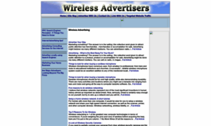 Wirelessadvertisers.com thumbnail