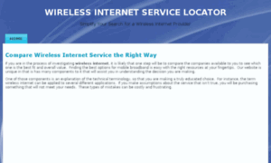 Wirelessinternetservicelocator.com thumbnail