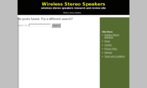 Wirelessstereospeakers.net thumbnail
