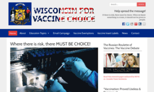 Wisconsinforvaccinechoice.org thumbnail