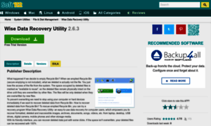 Wise-data-recovery-utility.soft112.com thumbnail