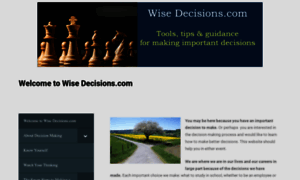 Wisedecisions.com thumbnail