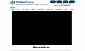 Wiseforestpreschool.com thumbnail