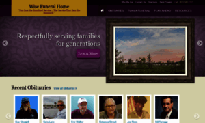 Wisefuneralhome.com thumbnail