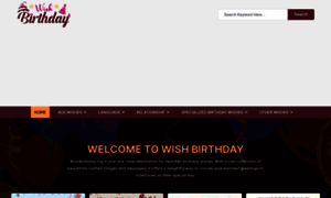 Wishbirthday.org thumbnail