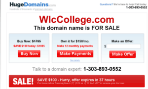 Wlccollege.com thumbnail
