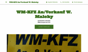 Wm-kfz-anverkauf-w-maleky.business.site thumbnail