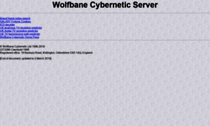 Wolfbane.net thumbnail