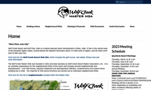 Wolfcreekresortmasterhoa.com thumbnail