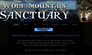 Wolfmountainsanctuary.net thumbnail