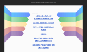 Wolfofwallstreet.com.au thumbnail