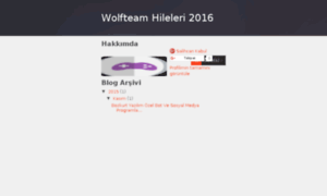 Wolfteamhileleri2016.blogspot.com.tr thumbnail