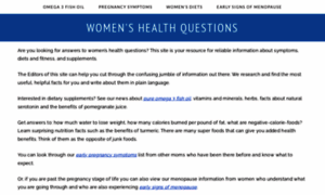 Womens-health-questions.com thumbnail
