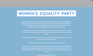Womensequalityparty.splashthat.com thumbnail