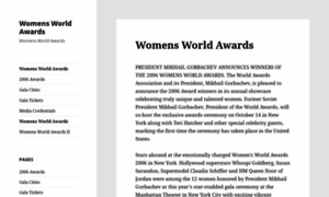 Womensworldawards.com thumbnail