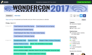 Wondercon2017.sched.com thumbnail