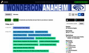 Wonderconanaheim2015.sched.org thumbnail