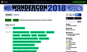 Wonderconanaheim2018.sched.com thumbnail