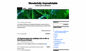 Wonderfullyunpredictable.wordpress.com thumbnail