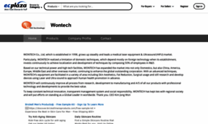 Wontech.en.ecplaza.net thumbnail