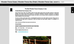 Woodenfencesinuae.blogspot.com thumbnail