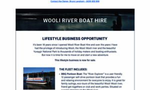 Wooliriverboathire.com.au thumbnail