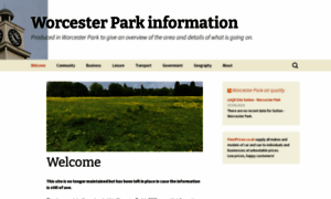 Worcesterpark.org.uk thumbnail