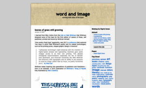 Wordandimage.wordpress.com thumbnail