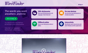 Wordfinder.com thumbnail