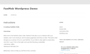 Wordpress-demo.fanmob.us thumbnail