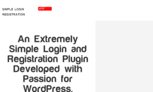 Wordpress-simple-login-registration.com thumbnail