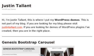 Wordpress.justintallant.com thumbnail