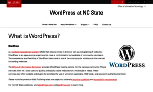 Wordpress.ncsu.edu thumbnail