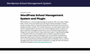 Wordpressschoolmanagementsystem.wordpress.com thumbnail