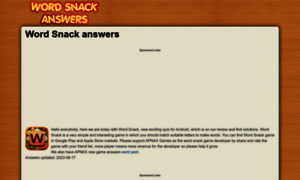 Wordsnackanswers.net thumbnail