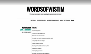 Wordsofwistim.wordpress.com thumbnail