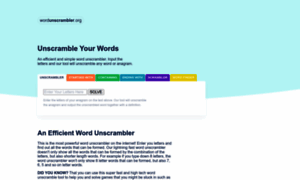 Wordunscrambler.org thumbnail