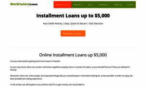 Workfactoryloans.com thumbnail