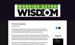 Workingactorwisdom.com thumbnail