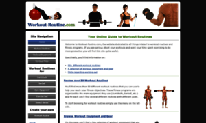 Workout-routine.com thumbnail