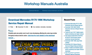 Workshopmanualsaustralia.com thumbnail