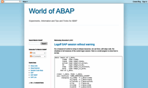 World-of-abap.blogspot.com thumbnail