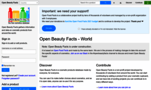 World.openbeautyfacts.org thumbnail