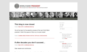Worldbankpresident.org thumbnail